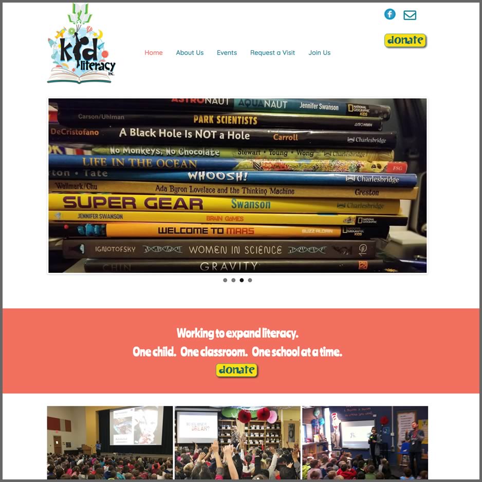 kidliteracy.org website screenshot